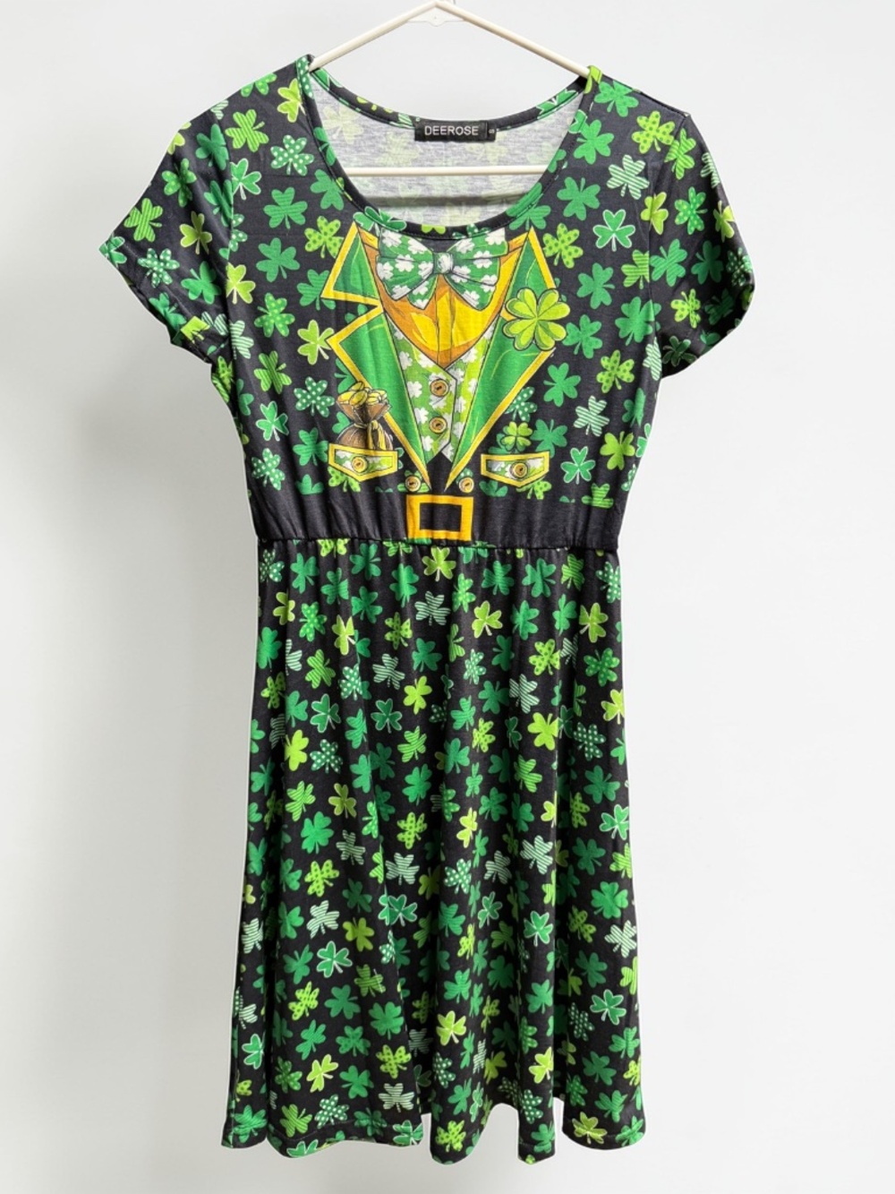 St Patrick’s Day Dress Women Small Shamrock Lucky Leprechaun Outfit Cute - Picture 5 of 10
